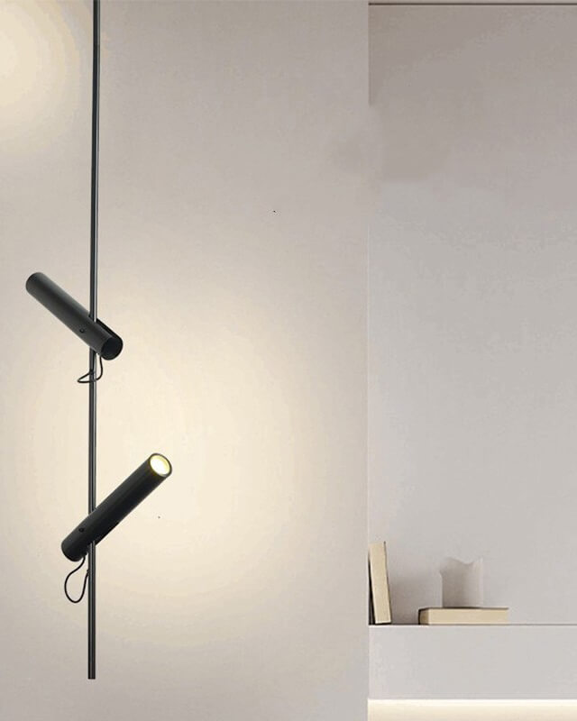 Hängeleuchte LORIENT - Moderne minimalistische Hängelampe mit verstellbaren LED Röhren-Spot