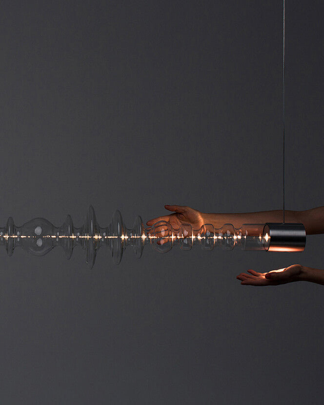 Hängeleuchte VALENCE - Postmoderne Designer Hängelampe aus Glas