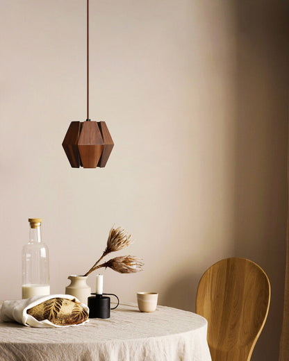 AVIGNON hanging light - retro hanging lamp made of solid wood