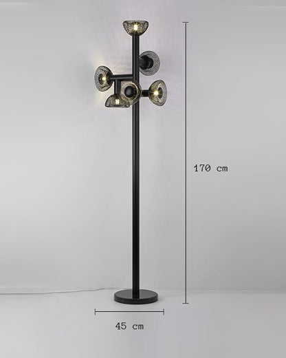 Floor lamp CAEN - Stylish floor lamp made of metal for living areas