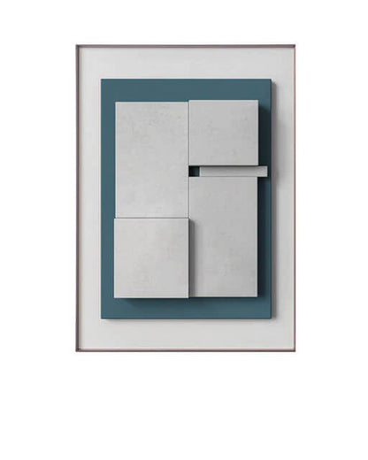Canvas MILAN - Abstract geometric poster with 3D effect