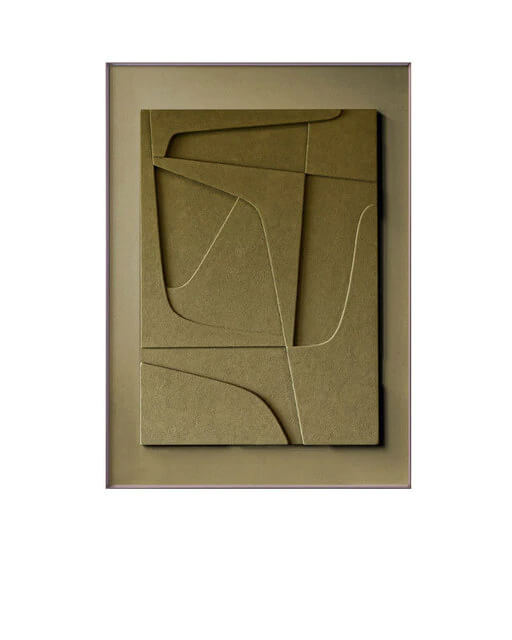 Leinwand MAILAND - Abstraktes geometrisches Poster mit 3D Wirkung