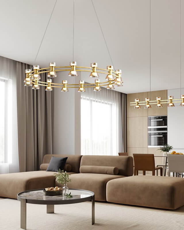 ROUEN hanging light - luxurious chandelier with dimmable LEDs